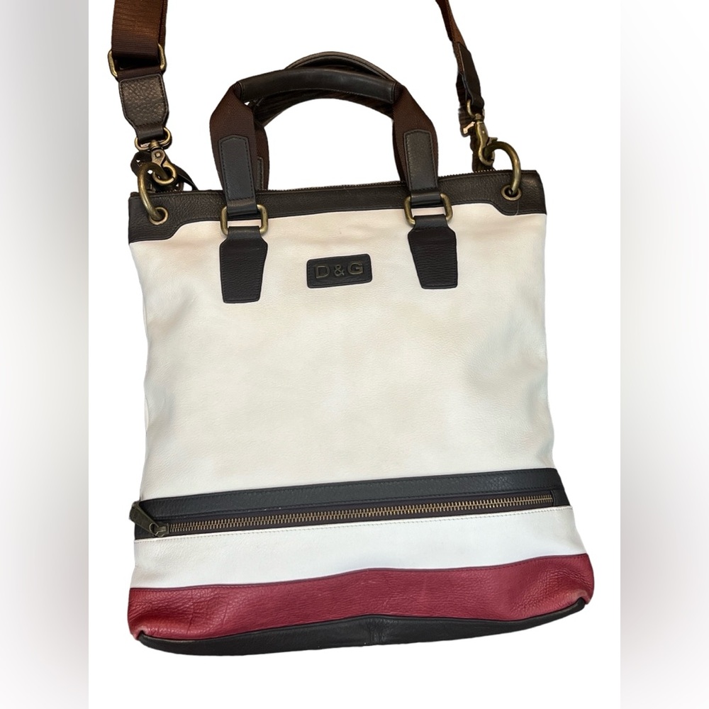 D&G unisex leather top handle tote bag - Picture 4 of 10